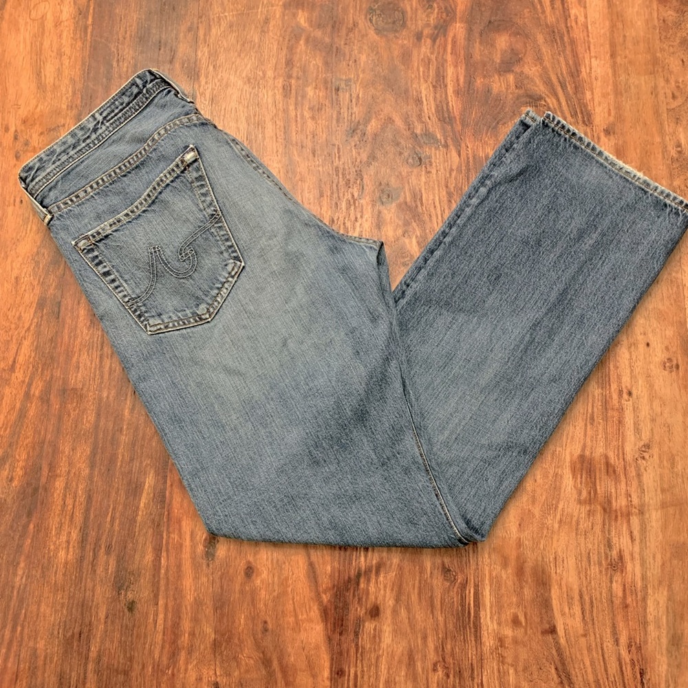 Men’s AG Adriano Goldschmied Protege Straight Leg Distressed Jeans